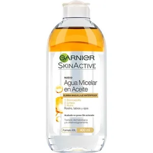 Skin Active Agua Micelar en Aceite Elimina Maquillaje Waterproof para Rostro Labios y Ojos Formato Viaje Garnier