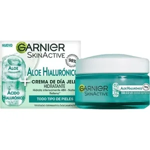 Skin Active Crema de Día Hidratante Aloe Hialurónico con Aloe Vera + Ácido Hialurónico para Todo Tipo de Pieles Garnier