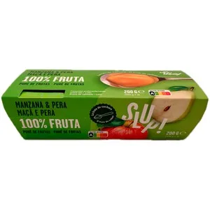Slup! Crema de Fruta de Manzana y Pera 2 X 100 G. 200 G
