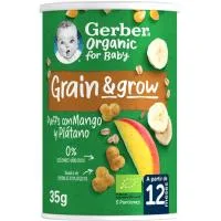 Snack de Mango y Plátano Gerber, Lata 35 G
