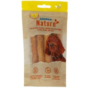 Snack Dental Perro Cuero Envuelto en Pollo 80 Gr