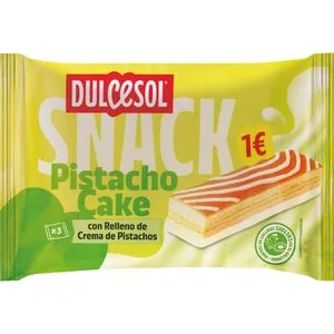 Snack Pistacho Cake 3 Unidades 108 Gr
