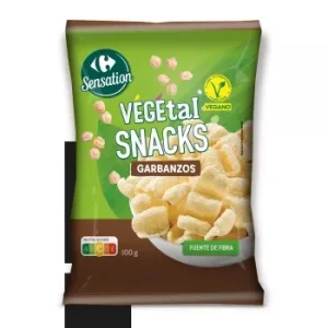Snack Vegetal de Garbanzos Sensation Carrefour 100 G.