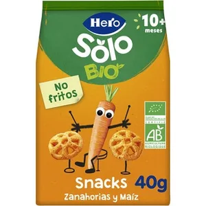 Snacks de Zanahorias y Maíz Ecológicos desde 10 Meses Hero Solo 40 G