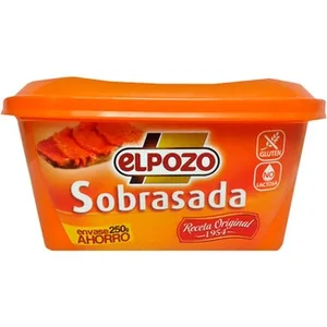 Sobrasada sin Gluten sin Lactosa  Elpozo 250 G