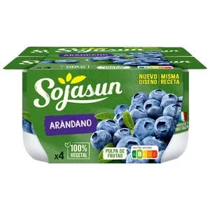 Sojasun Especialidad de Soja con Pulpa de Arándanos  4 X 100 G. 400 G