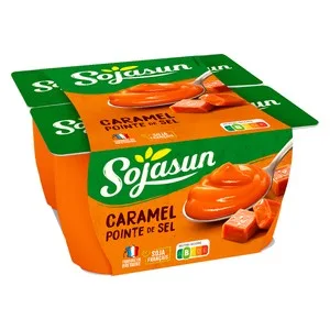 Sojasun Especialidad de Soja con Sabor a Caramelo con Sal 4x100 G. 400 G