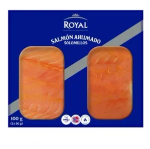 Solomillos de Salmón Ahumado Noruego Royal Pack de 2 Unidades de 50 G.