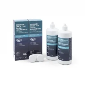 Solución Unica con Ácido Hialurónico Pharmaset Pack 2 Unidades de 360 Ml.