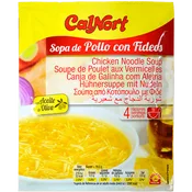 Sopa de Pollo con Fideos Calnort sobre