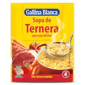 Sopa de Ternera con Estrellitas  Gallina Blanca 74 G