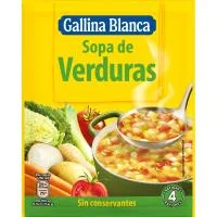 Sopa de Verduras Gallina Blanca, sobre 51 G