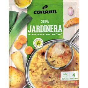 Sopa Jardinera sobre 66 Gr