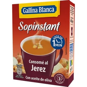 Sopinstant Consomé al Jerez con Picatostes  Gallina Blanca 54 G