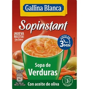 Sopinstant Sopa de Verduras Pack 3  Gallina Blanca 20 G