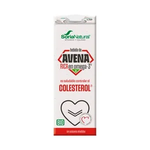 Soria Natural Colesterol Bebida Vegetal de Avena Ecológica Rica en Omega 3 1 L 1000 ML
