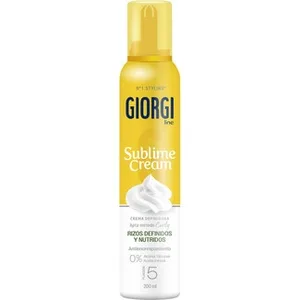Sublime Cream Espuma en Crema Rizos Definidos Antiencrespamiento Fijación 5 0% Alcohol Giorgi
