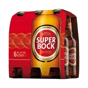 Super Bock  Cerveza Portuguesa Rubia 6 X 25 Cl. 1500 ML