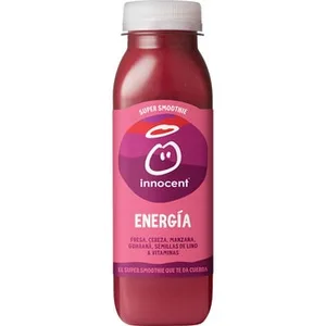Súper Smoothie Energía Fresa, Cereza, Manzana, Guaraná, Semillas de Lino y Vitaminas Innocent 300 ML