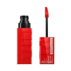Maybelline  Superstay Vinyl Ink  Tono 025 Red-hot Lápiz de Labios en Tinta Líquida con Acabado Efecto Vinilo.