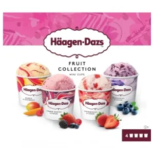 Surtido de Helados Fruit Collection Häagen-dazs sin Gluten 4 Ud.