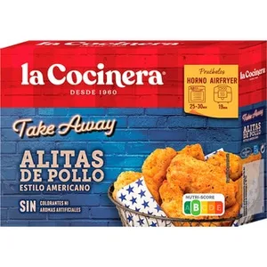Alitas de Pollo Estilo Americano la Cocinera, Caja 400 G