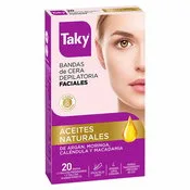 Taky Bandas Faciales Aceite Natural 20 Unidades