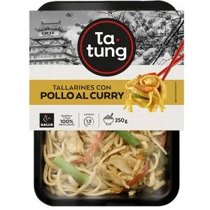 Tallarines Pollo Curry 250 Gr