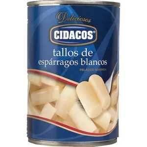 Tallos de Espárragos Blancos Pelados Cidacos