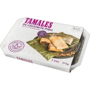 Tamales de Cochinita Pibil  la Reina de las Tortillas 315 G