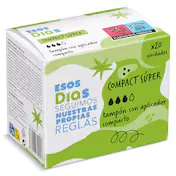 Tampón con Aplicador Compact Súper Esos Dias Caja 20 Unidades