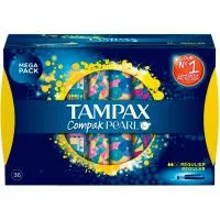 Tampón Pearls Compak Regular Tampax, Caja 36 Uds.