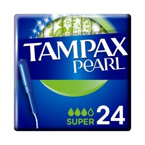 Tampax Tampones Super con Aplicador Tampax Pearl 24 Uds