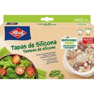 Tapa de Silicona Set 2 Tamaños 15 Cm - 20 Cm Albal