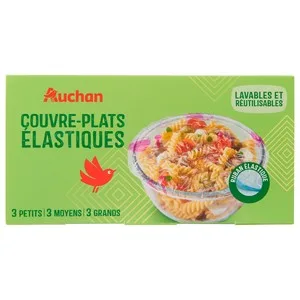 Producto Alcampo Tapas Elásticas Reutilizables 9 Unidades. 9 UD