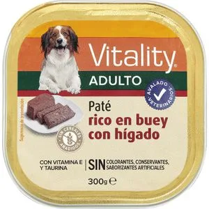 Tarrina Paté Adulto Rico en Buey Higado 300 Gr