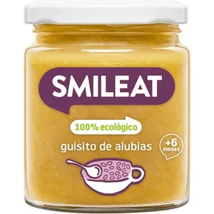 Tarrito de Guisito de Alubias 100% Ecológico sin Gluten desde 6 Meses  Smileat 230 G