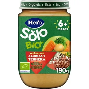 Tarrito de Verduras con Alubias y Ternera Ecológico y sin Gluten desde 6 Meses Hero Solo