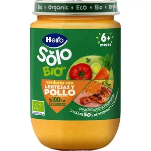 Tarrito de Verduras de la Huerta con Pollo y Arroz Ecológico y sin Gluten desde 6 Meses Hero Solo