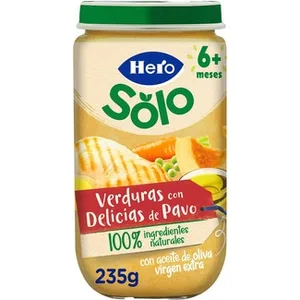 Tarrito de Verduritas con Delicias de Pavo sin Gluten desde 6 Meses Hero Solo