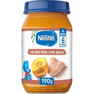 Tarrito de Verduritas con Pavo sin Gluten desde 6 Meses Nestle