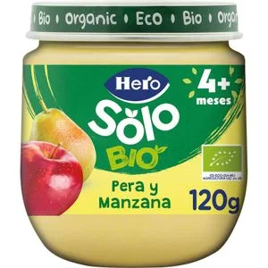 Tarrito Solo Eco Pera y Manzana 120 Gr