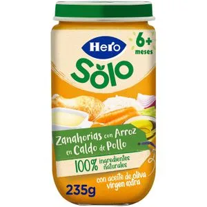 Tarrito Zanahoria y Arroz con Caldo de Ave 235 Gr