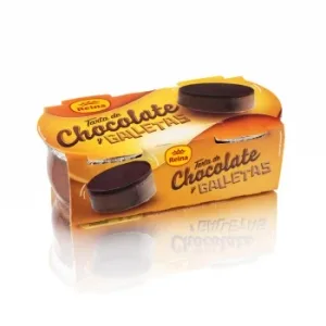 Tarta de Chocolate con Galletas Refrigerada Reina Pack de 2 Unidades de 70 G.