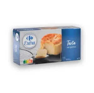 Tarta de Queso Carrefour Extra Pack de 2 Unidades de 100 G.
