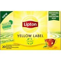 Té Negro Yellow Labe Lipton, Caja 20 Uds