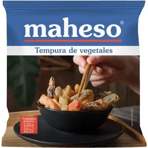 Tempura de Verduras Berenjena Calabacín Pimiento Rojo y Zanahoria  Maheso 350 G
