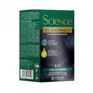 Tinte Color Permanente Nº 1.88 Negro Azul Intenso 0% Amoniaco Science Les Cosmétiques 1 Ud.