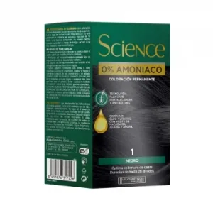 Tinte Color Permanente Nº 1 Negro 0% Amoniaco Science Les Cosmétiques 1 Ud.