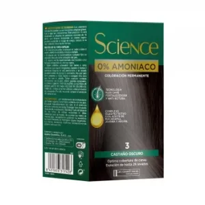 Tinte Color Permanente Nº 3 Castaño Oscuro 0% Amoniaco Science Les Cosmétiques 1 Ud.